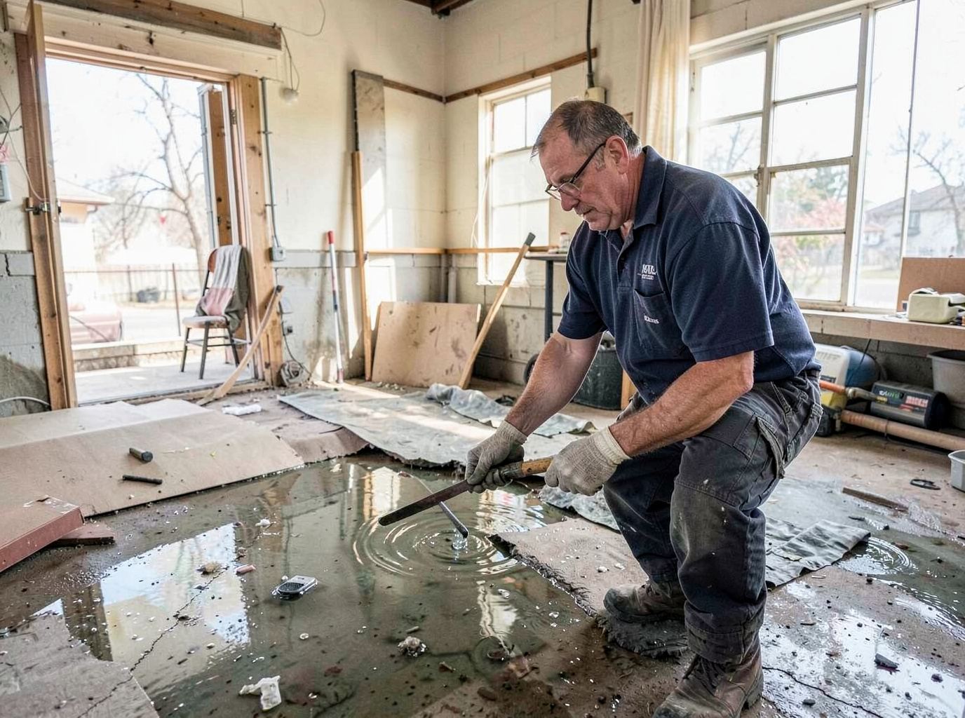 water damage repair work by Water Damage Austin Texas in Austin, Texas