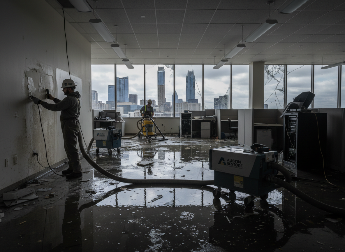 water damage repair in Anderson Mill