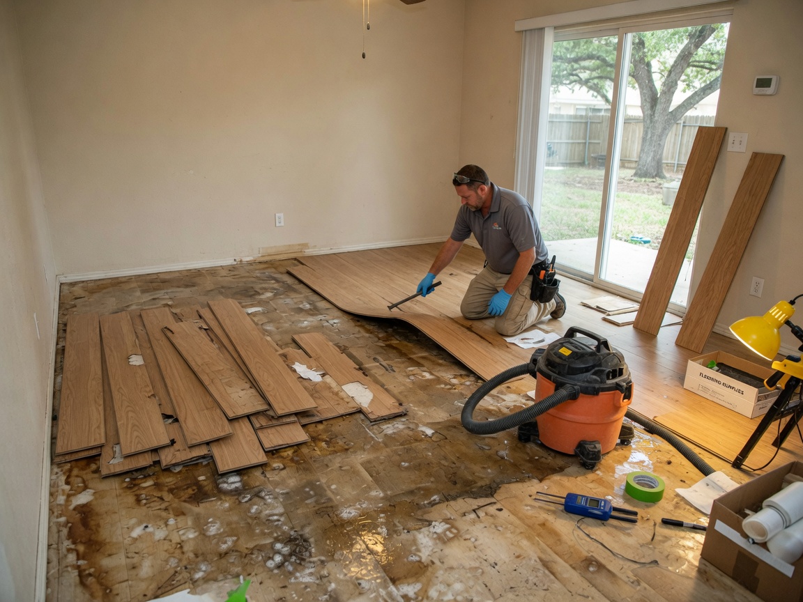 water damage repair in Hornsby Bend